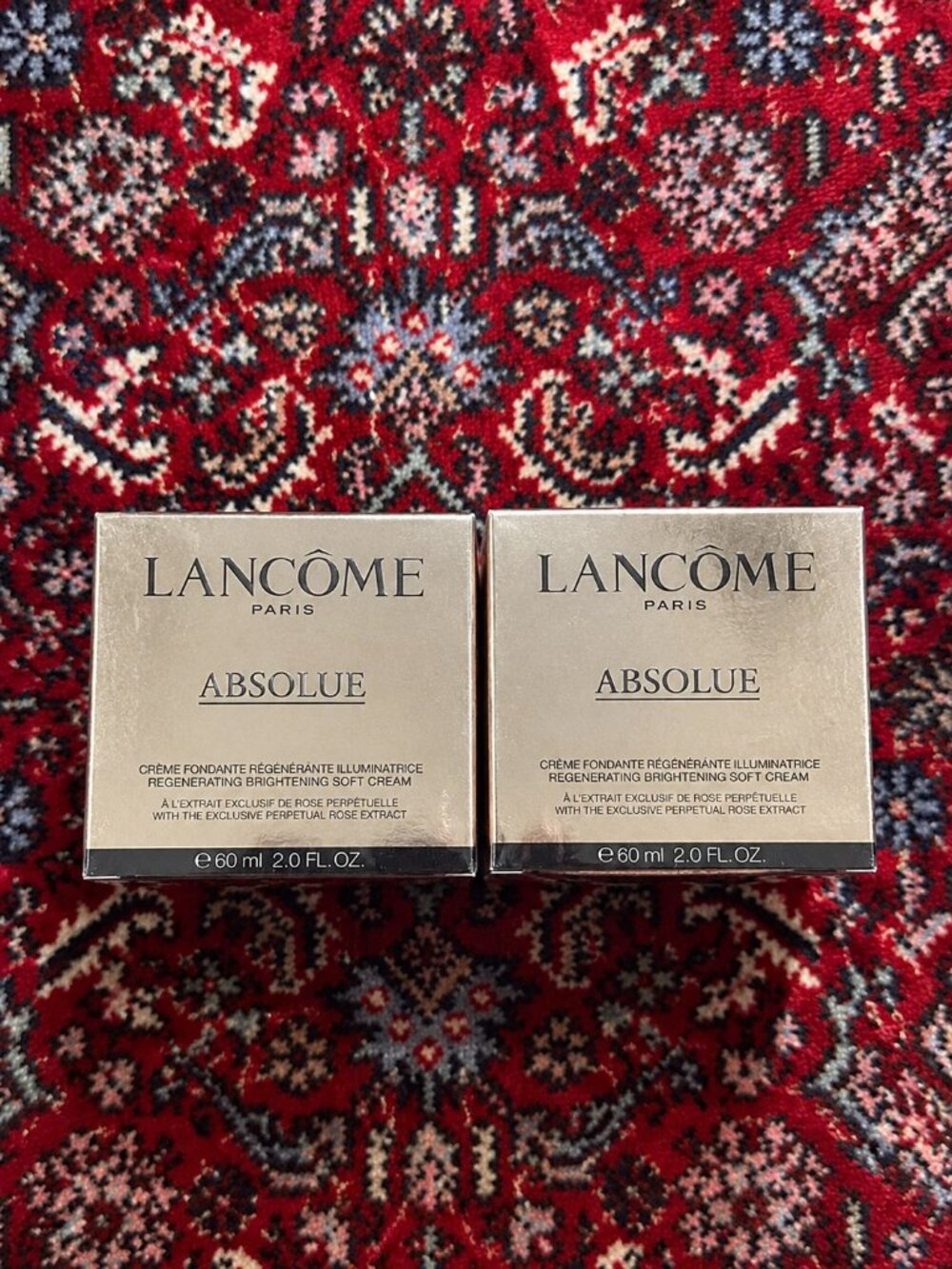 2x Lancome Absolue Revitalizing Brightening Soft Cream 2 oz Cream New
